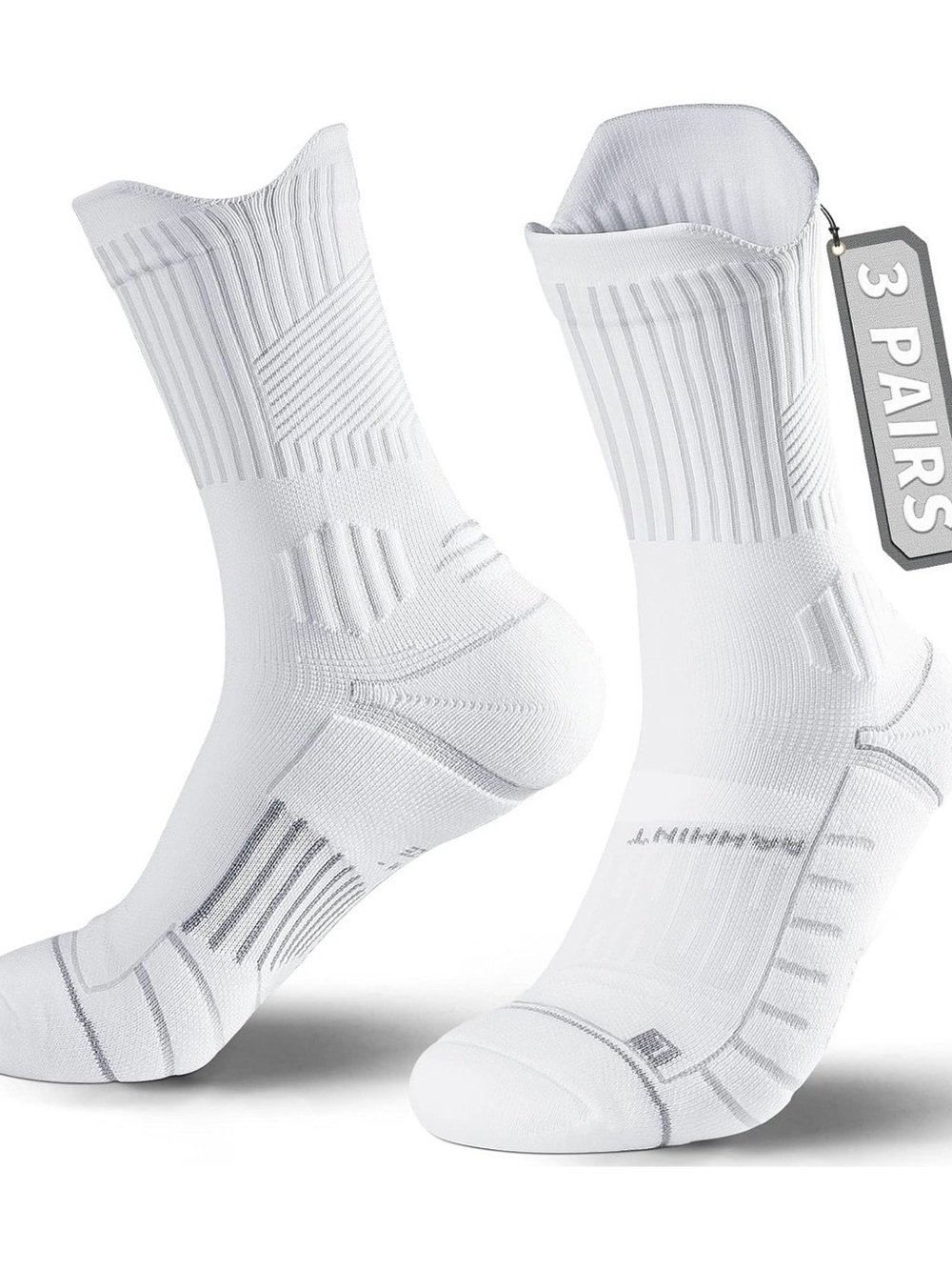 3 Pairs Compression Running Socks, size L